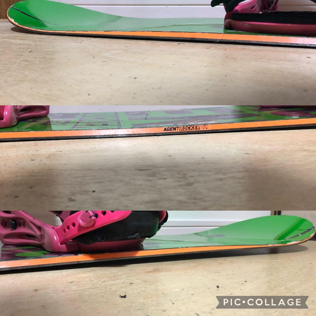 ROME スノーボード グラトリ スノボ ロッカーボード FLUX ビンディング