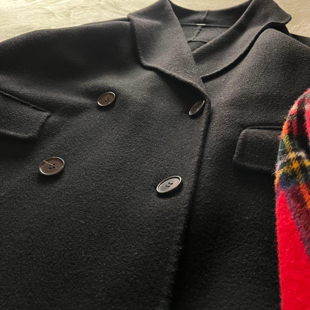 美品✨川口春奈衣装 Mila Owenハーフ丈Ａラインコート silent 黒