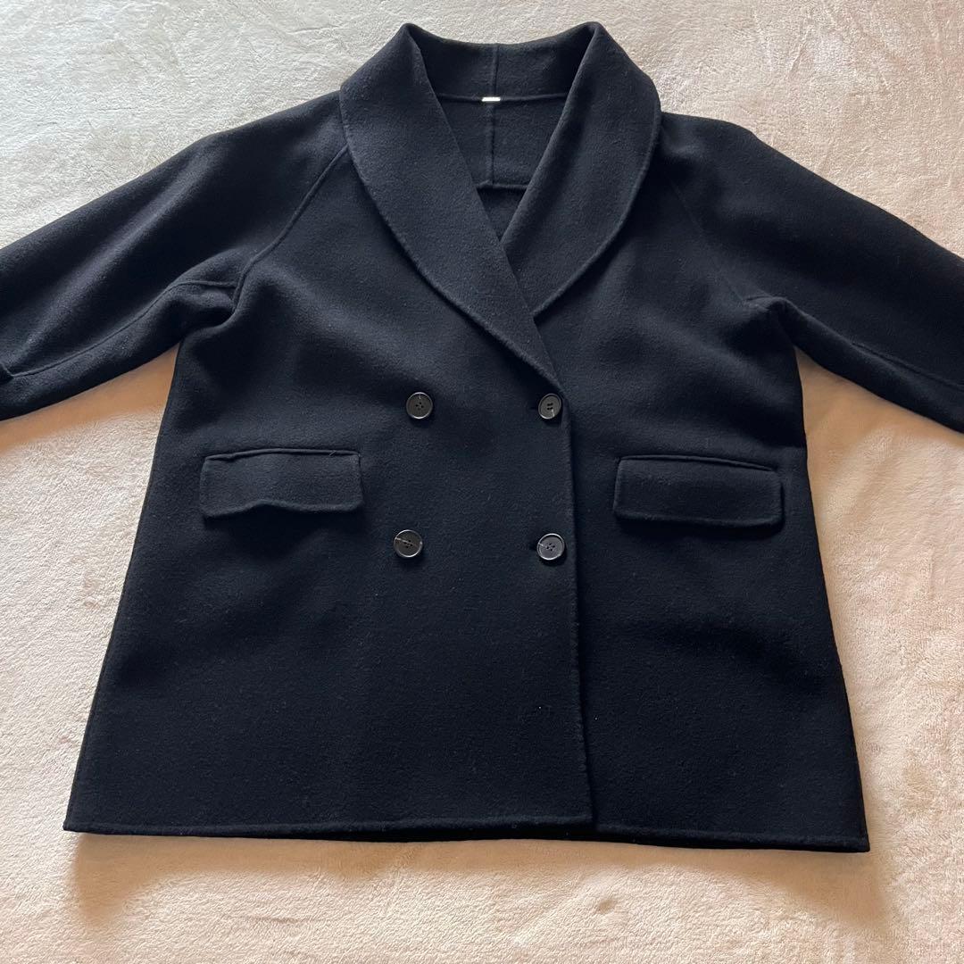 美品✨川口春奈衣装 Mila Owenハーフ丈Ａラインコート silent 黒