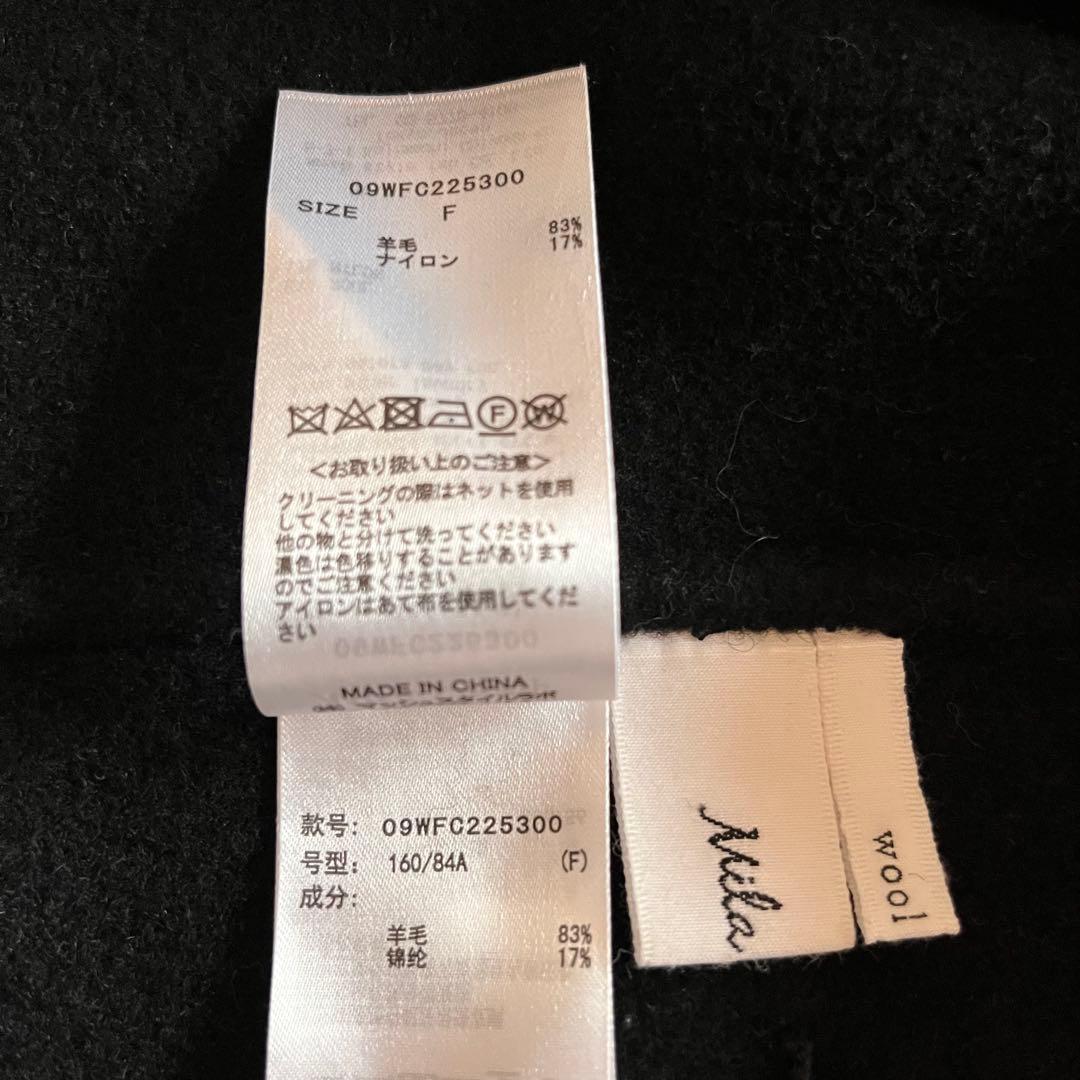 美品✨川口春奈衣装 Mila Owenハーフ丈Ａラインコート silent 黒