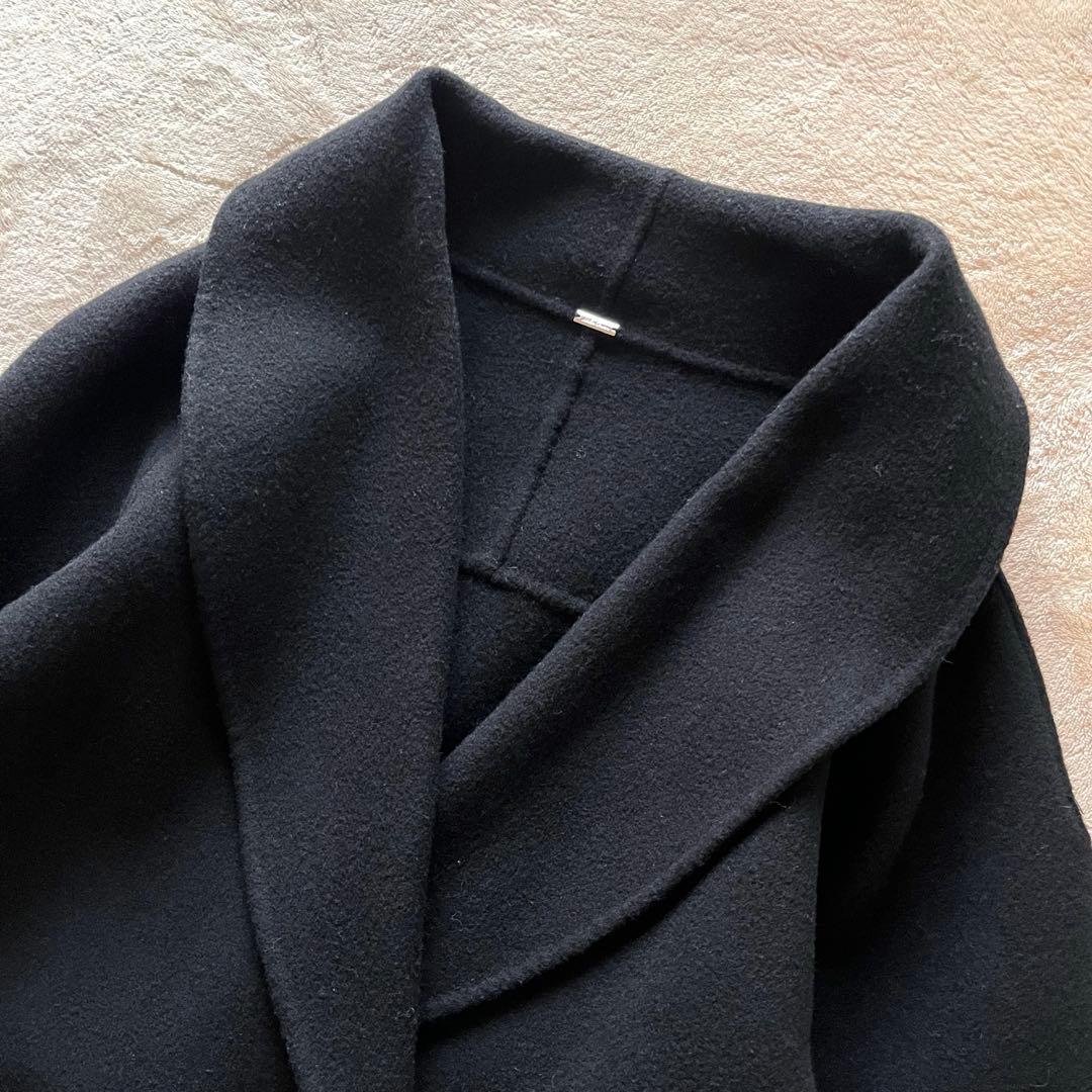 美品✨川口春奈衣装 Mila Owenハーフ丈Ａラインコート silent 黒