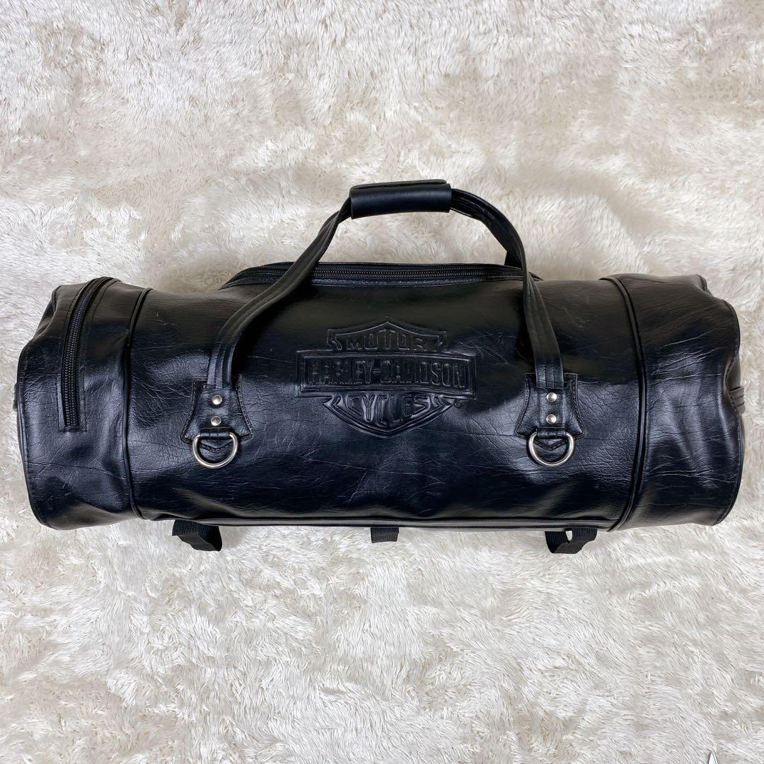 HARLEY-DAVIDSON ハーレーダビッドソン ボストンバック レザー 黒