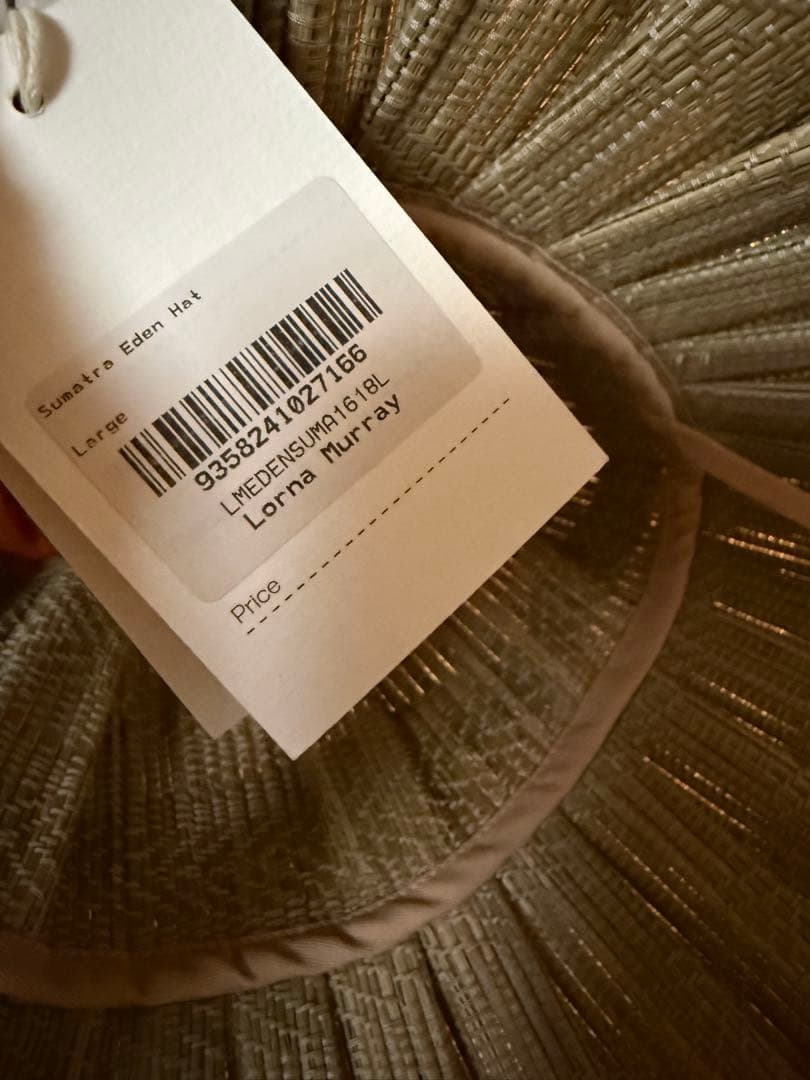 新品タグ付き　LORNA MURRAY フリルバケットハット ベージュ/ピンク