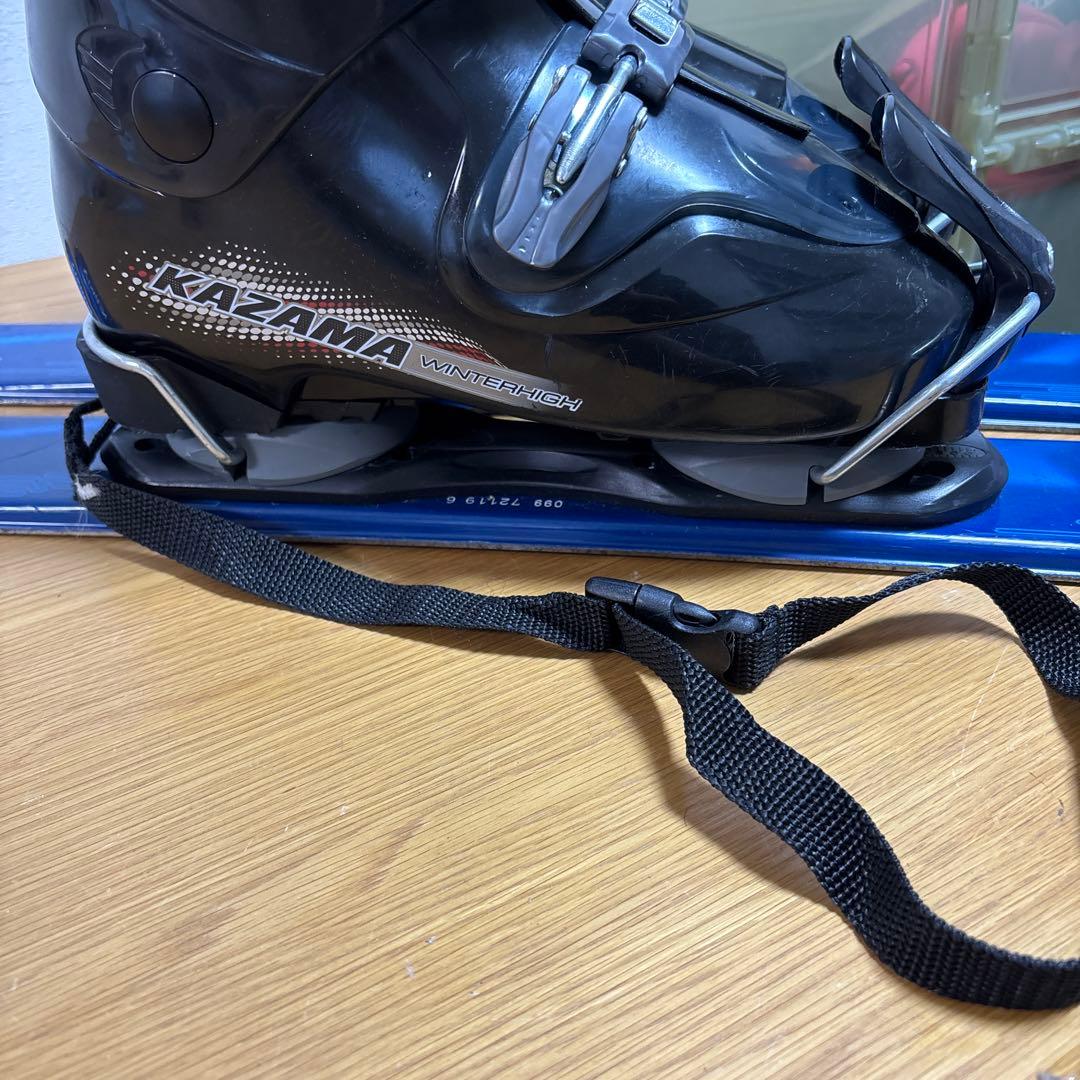 メンズ　ショートスキー　ファンスキーセット　KAZAMA 27-27.5cm