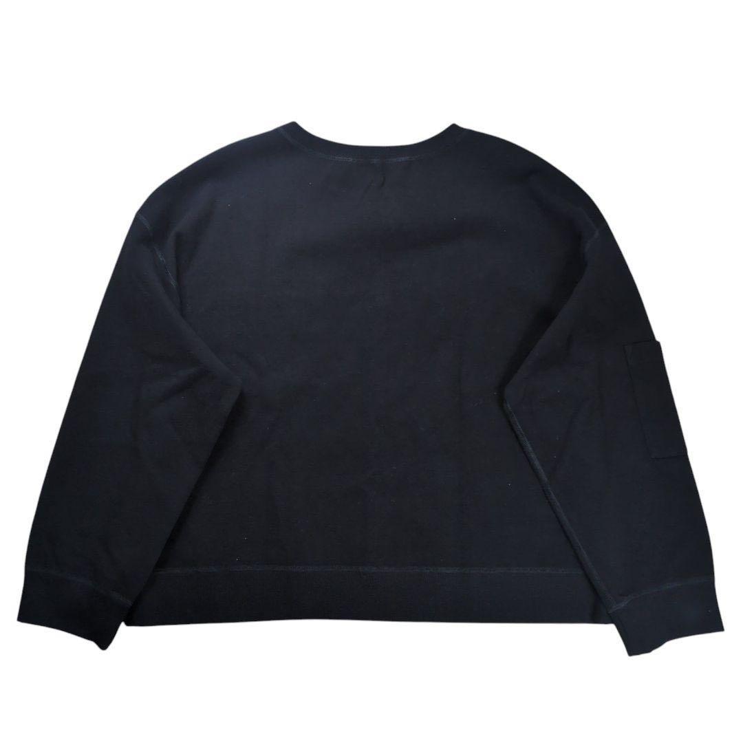 【極美品】PRADA プラダ トライアングルロゴ スウェット トレーナー 黒 M