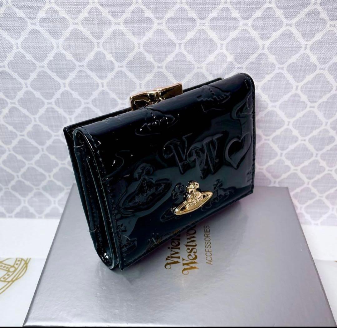 【大人気✨️ショッパー付】新品 Vivienne Westwood 黒エナメル