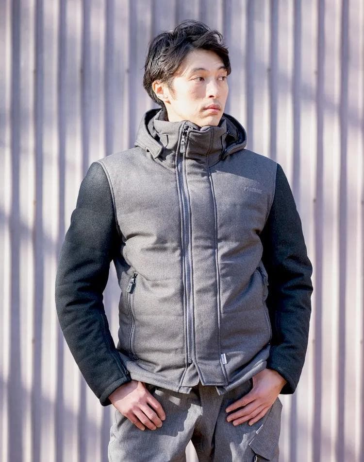 パワーエイジ エクストリームウォームフーディー L グレー／ブラック