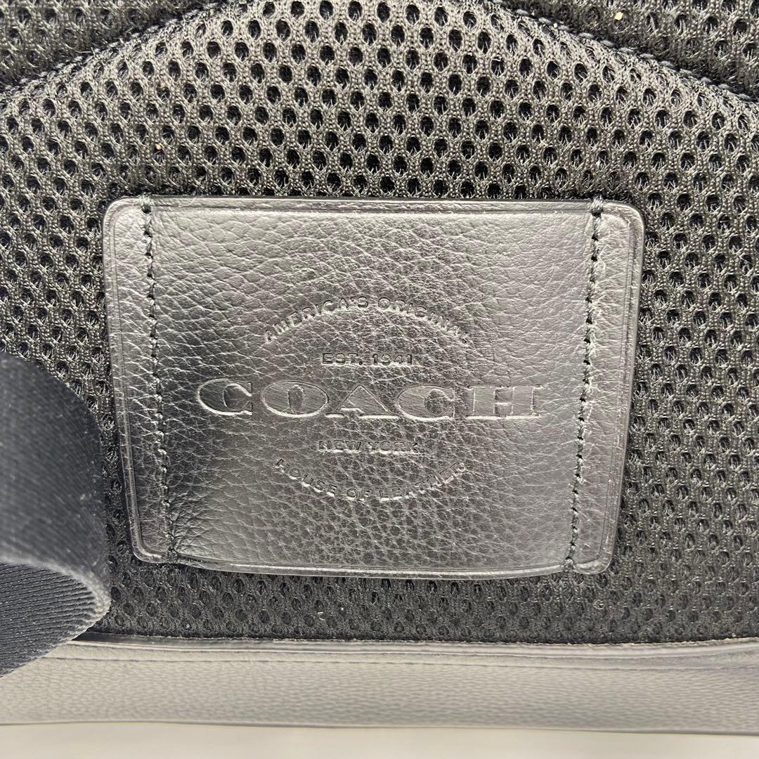 美品✨ コーチ ハドソン 馬車柄 バックパック レザー PVC 黒 89897