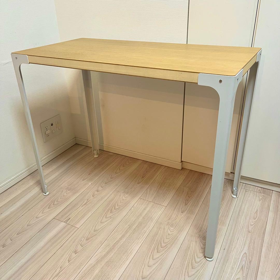 〔廃盤品〕無印良品 MUJI スチール脚木製デスク オーク材