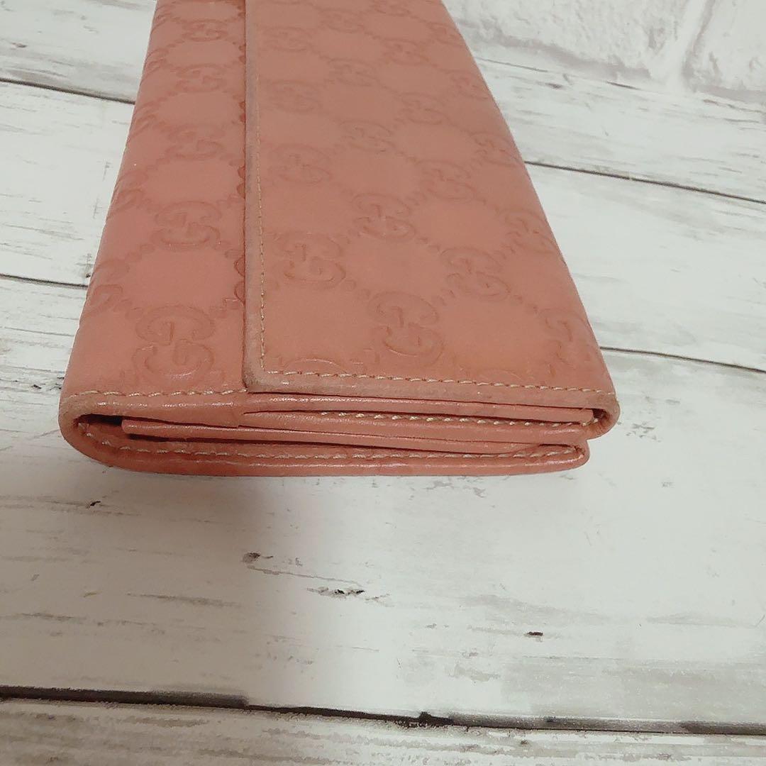 グッチシマ GUCCI 長財布 レザー GG柄　Gチャーム　ゴールド　正規品