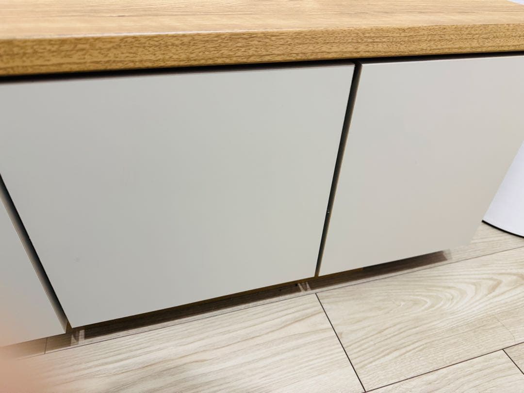 lowya テレビ台 140cm シャビーナチュラル グレージュ