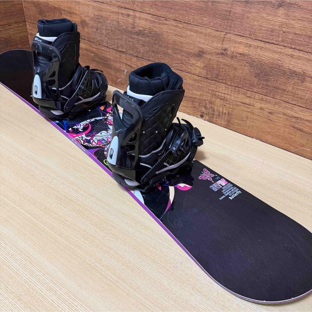 美品　YELLOWBUS イエローバス　レディース スノーボード3点　142cm