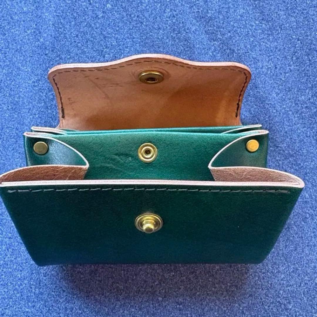 BROWN BROWN コンパクト財布 ターコイズ