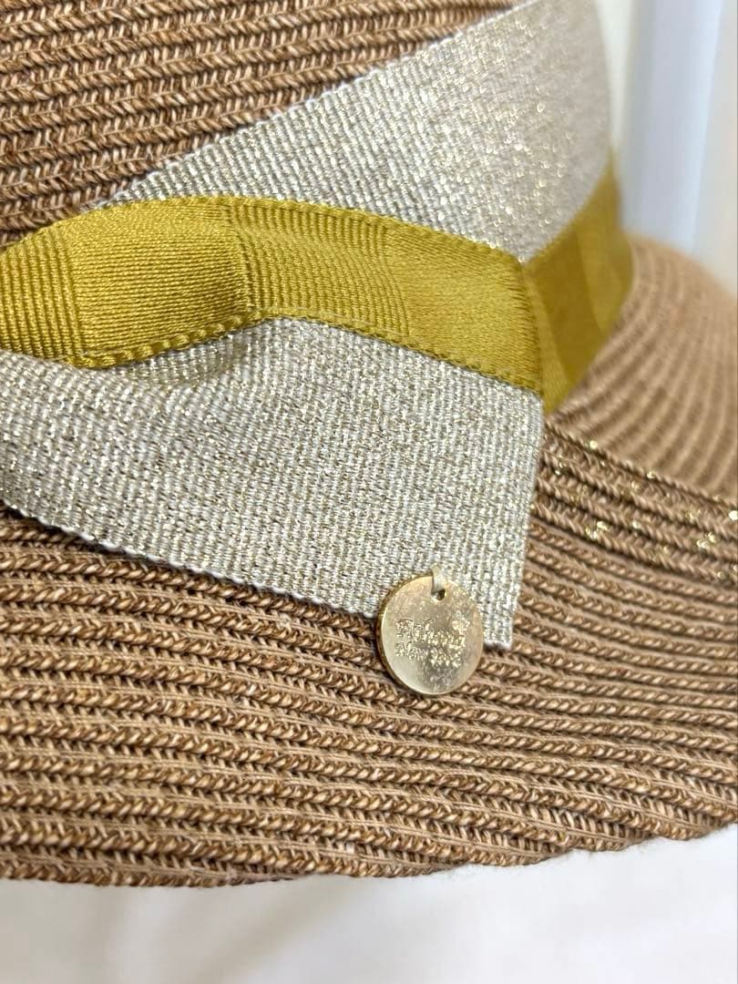 専用Athena New Yorkアシーナニューヨークリボン 麦わら帽子 ハット