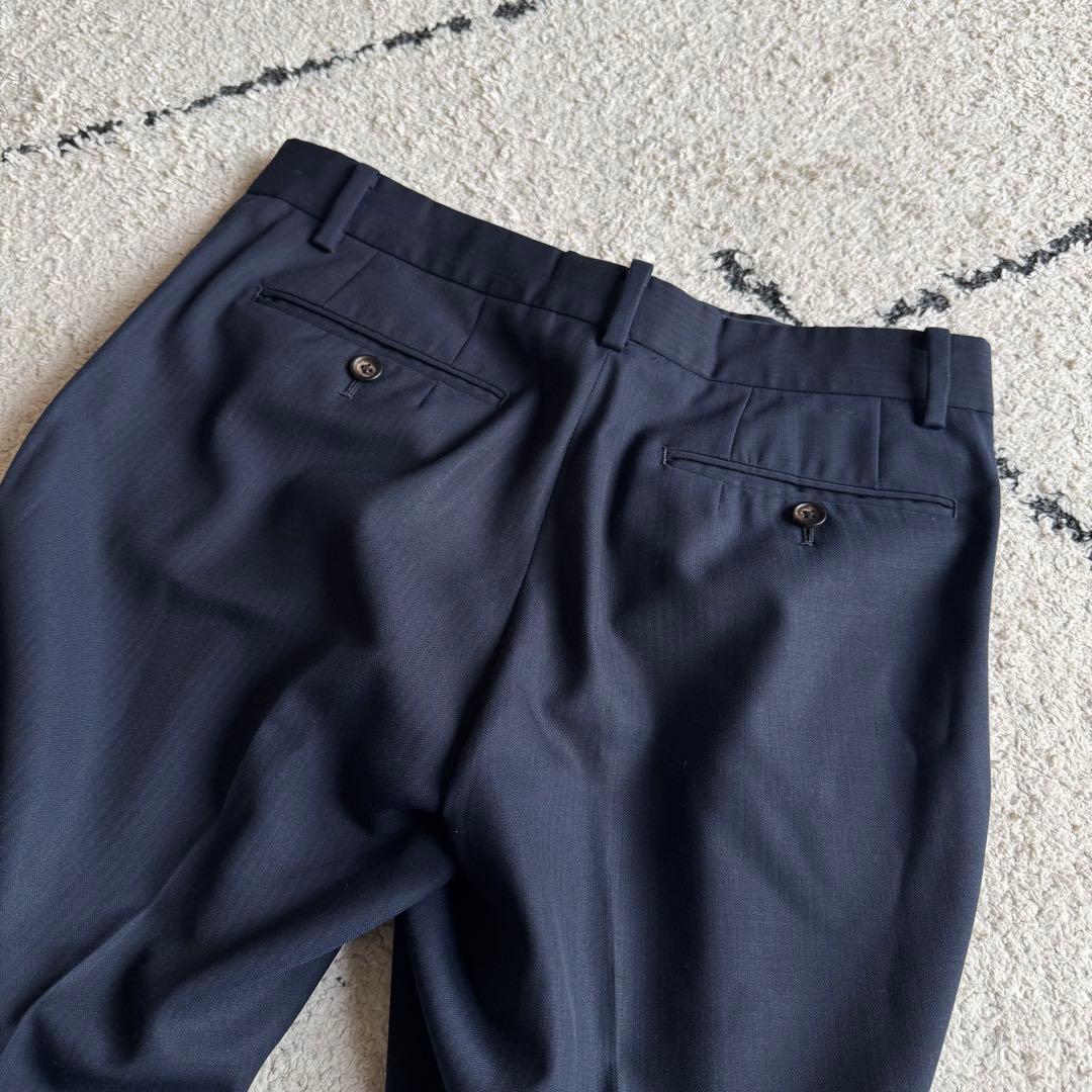 PS Paul Smith スーツ　セットアップ　裏地総柄　ネイビー　Mサイズ