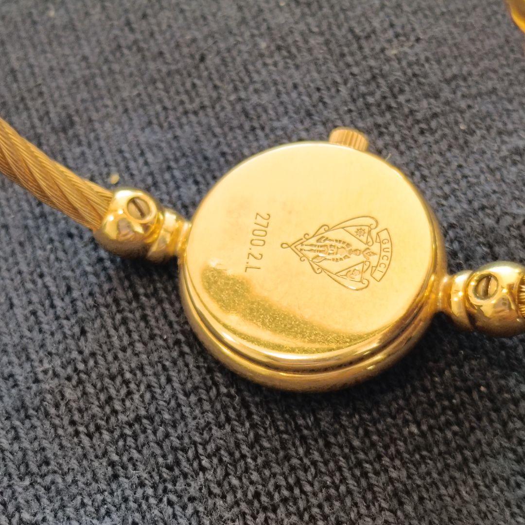 グッチ GUCCI 2700 クォーツ　ワイヤー　バングルウォッチ 腕時計稼働品