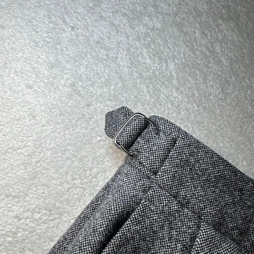 17 美品　インコテックス　スラックス　グレー　サイドアジャスター　46 M