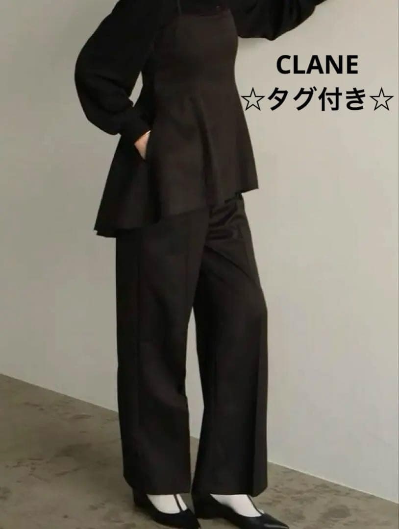 ☆新品【クラネ 】CLANE PEPLUM BUSTIER ALL IN ONE