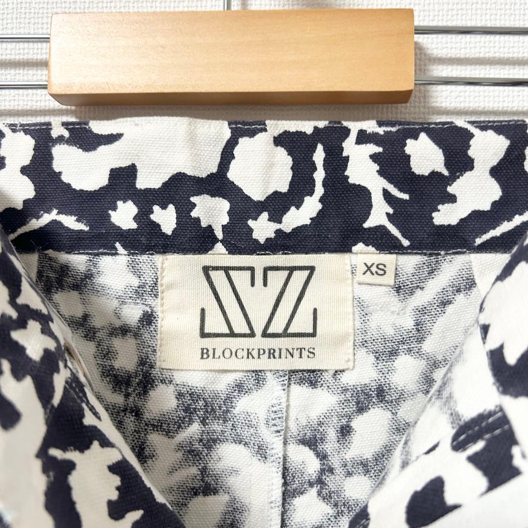美品✨SZ Blockprints ディスコパンツ　ダークネイビー　花柄　XS