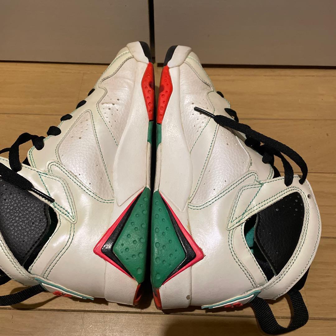 エア ジョーダン 7 ホワイト/グリーンレディースシューズ