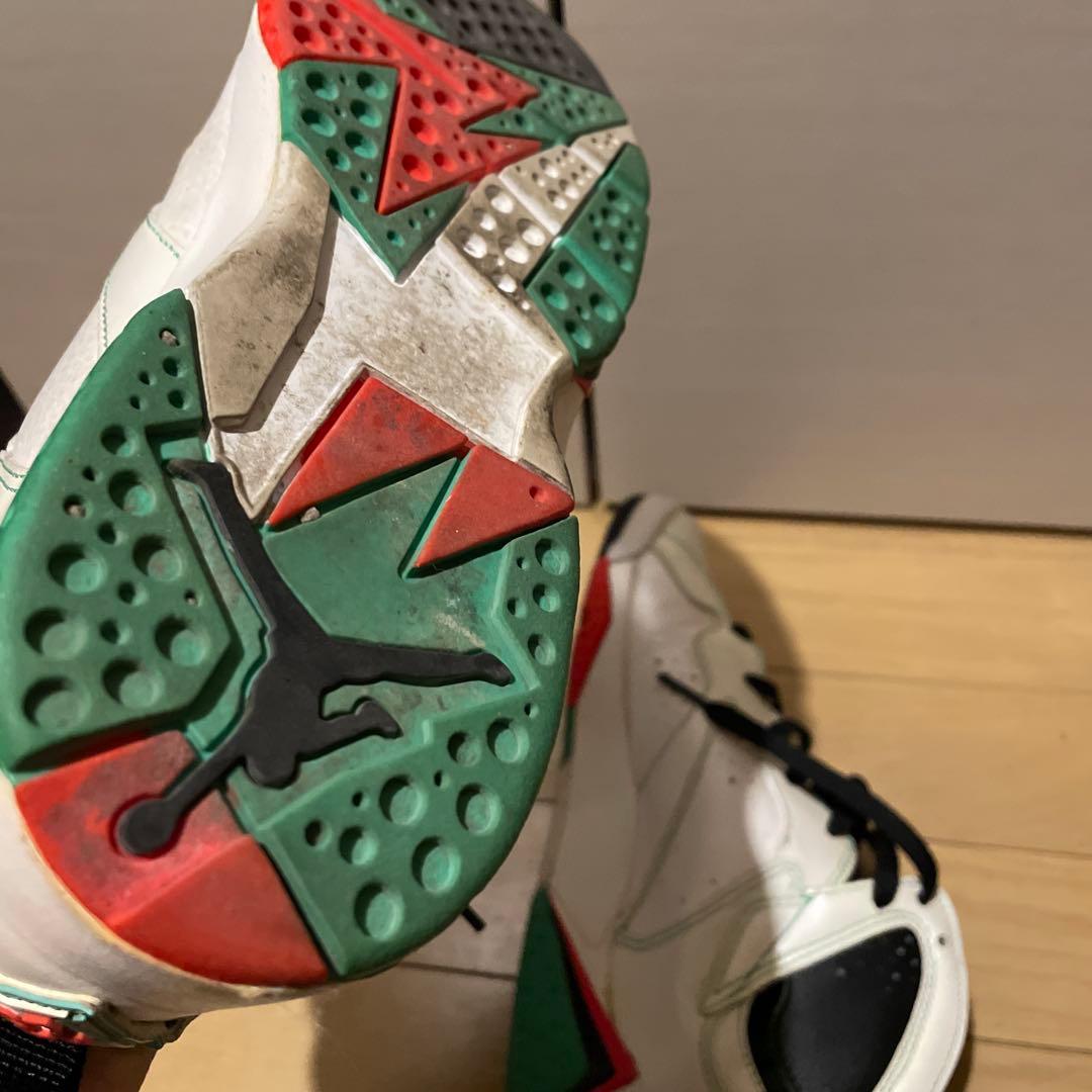 エア ジョーダン 7 ホワイト/グリーンレディースシューズ