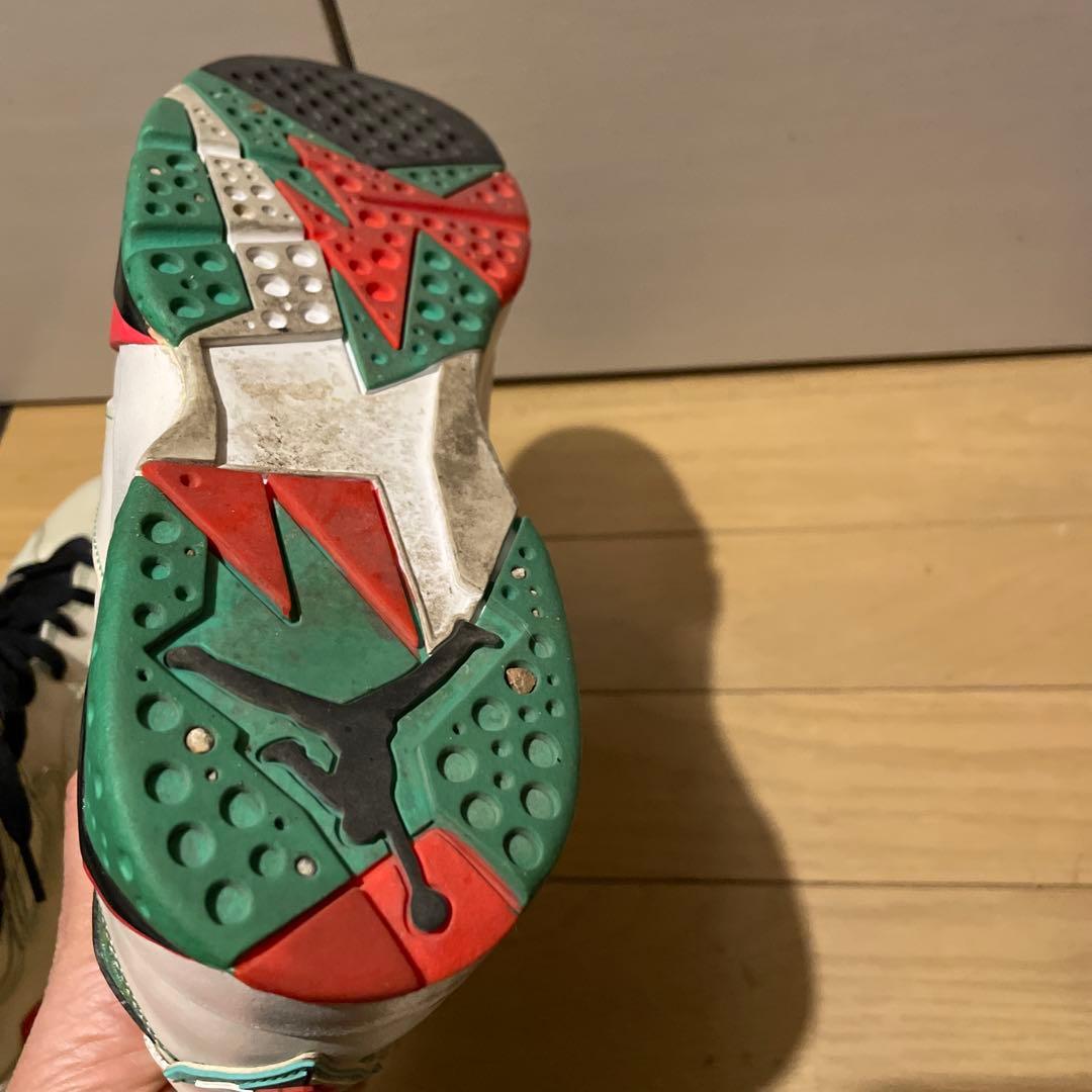 エア ジョーダン 7 ホワイト/グリーンレディースシューズ