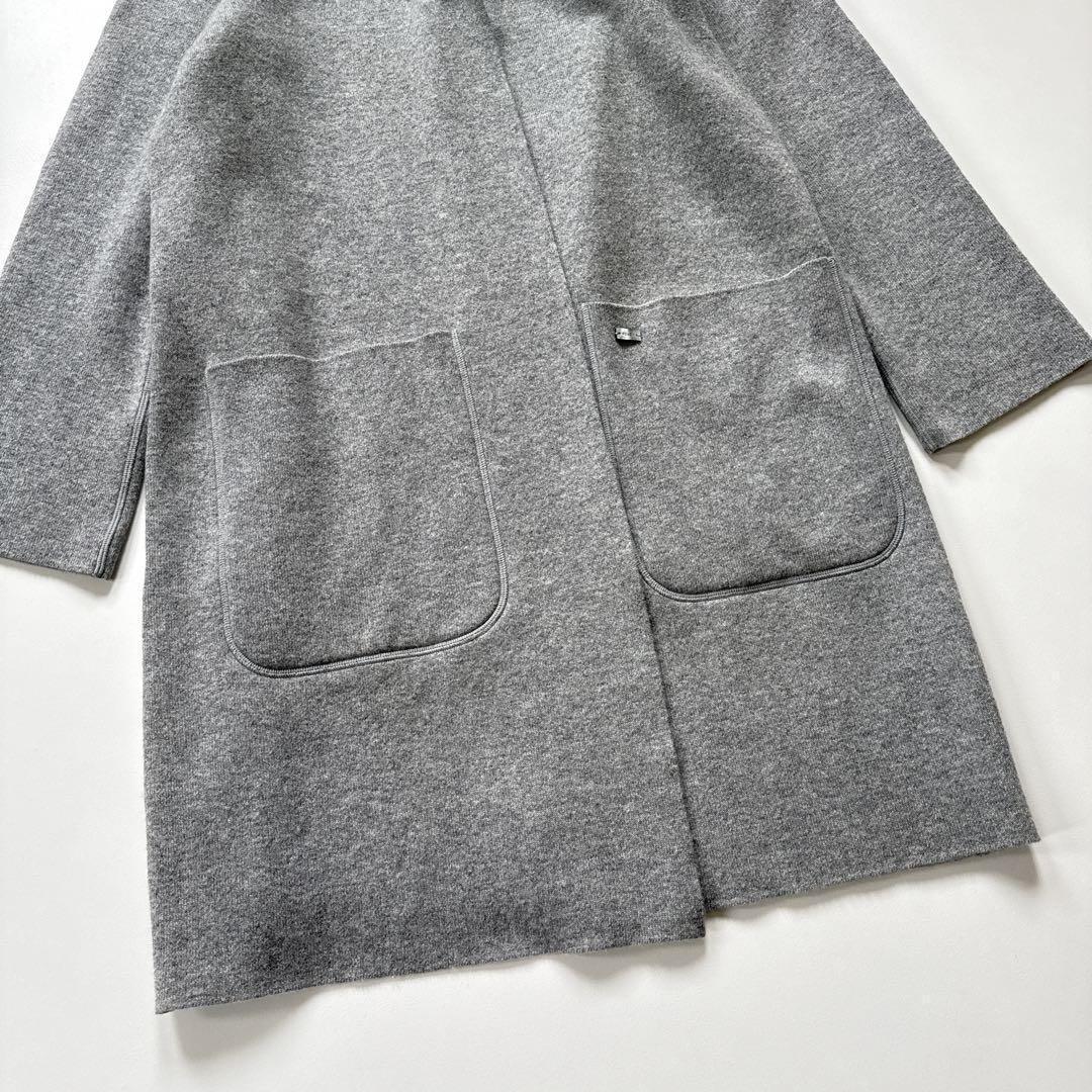 美品✨フォクシー カシミヤ100% ロングコート ダブルフェイス リバーシブル