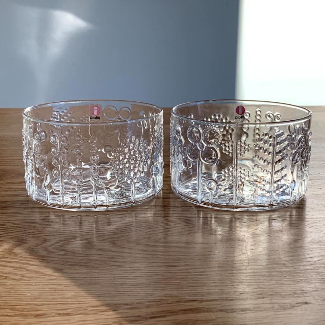 イッタラ フローラ ガラス ボウル 10cm 2個 未使用品 北欧