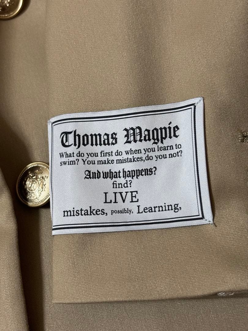 THOMAS MAGPIE テーラードジャケット(金ボタン)