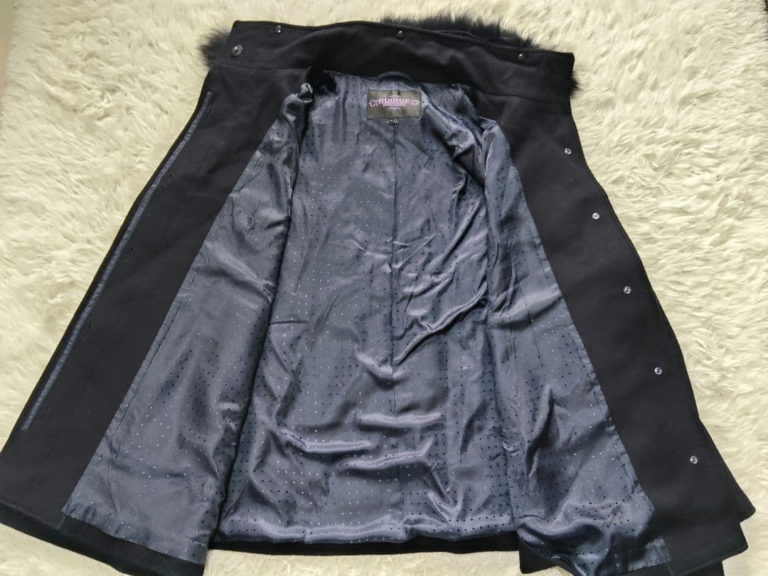 RUIRUE BOUTIQUE　ポンチョコート　フォックスファー　2L