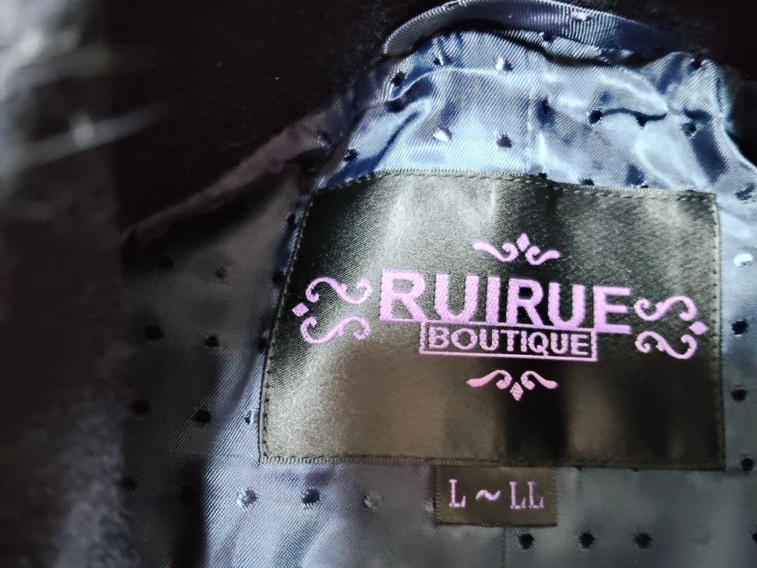 RUIRUE BOUTIQUE　ポンチョコート　フォックスファー　2L