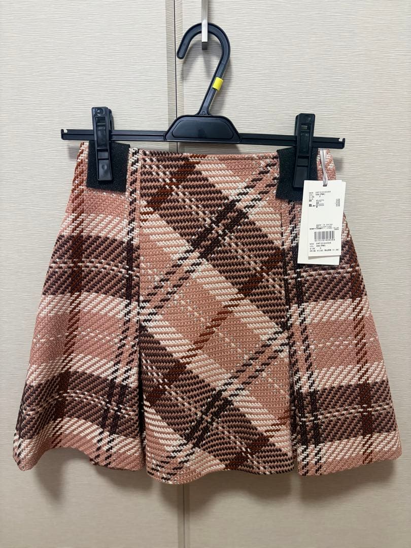 【新品未使用】SNIDEL ロービングチェックミニスカート