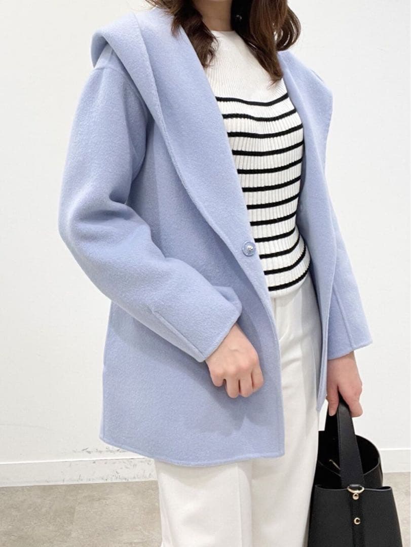 COUP DE CHANCE 【ゆるシルエット】リバー仕立てミドル丈