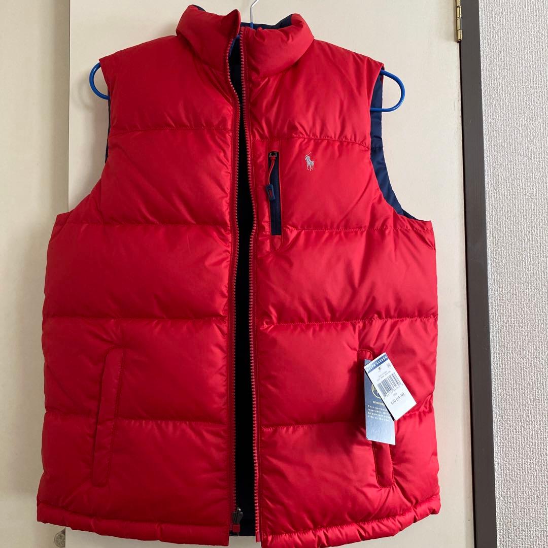 ポロラルフローレン　　リバーシブルダウンベスト　未使用タグ付き