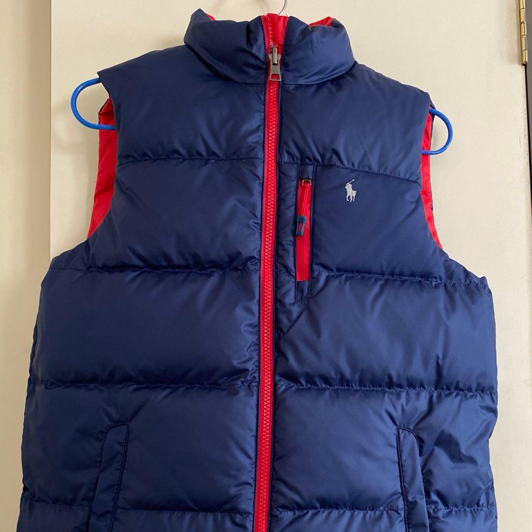 ポロラルフローレン　　リバーシブルダウンベスト　未使用タグ付き
