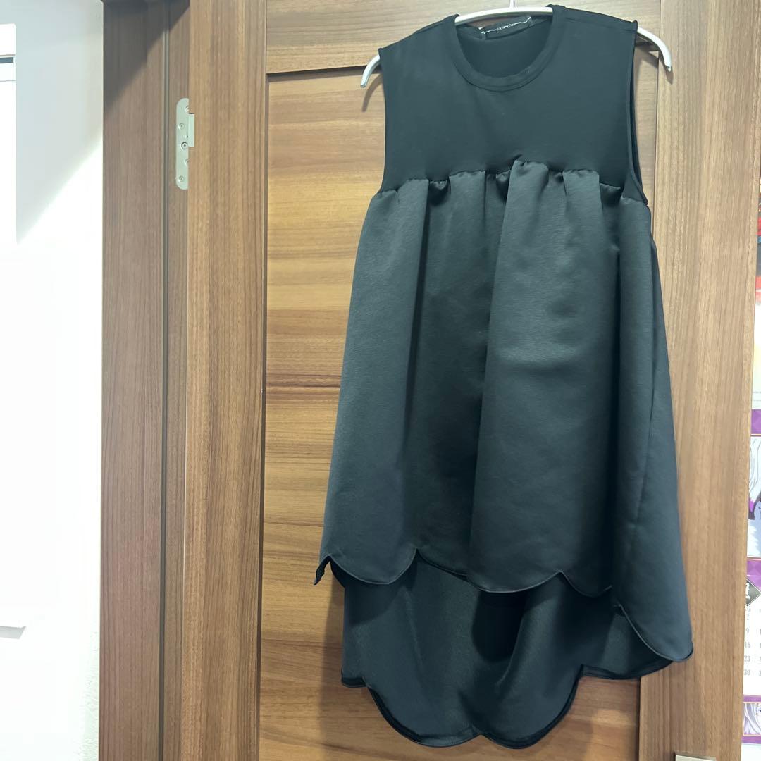 YOKO CHAN ノースリーブチュニック 黒　36