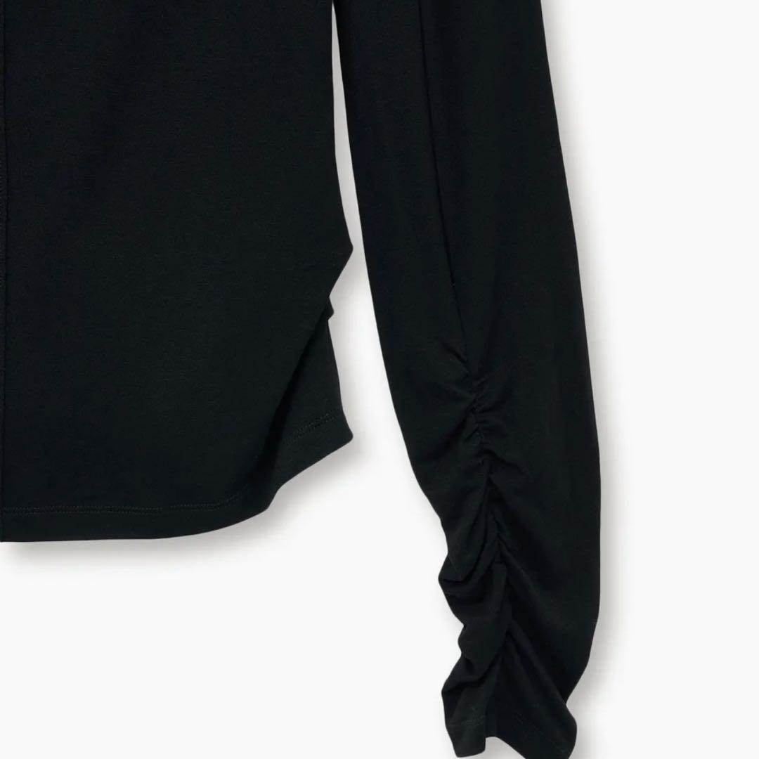 Matin Kim マーティンキム ヘンリーネック シャーリングトップス ロンT