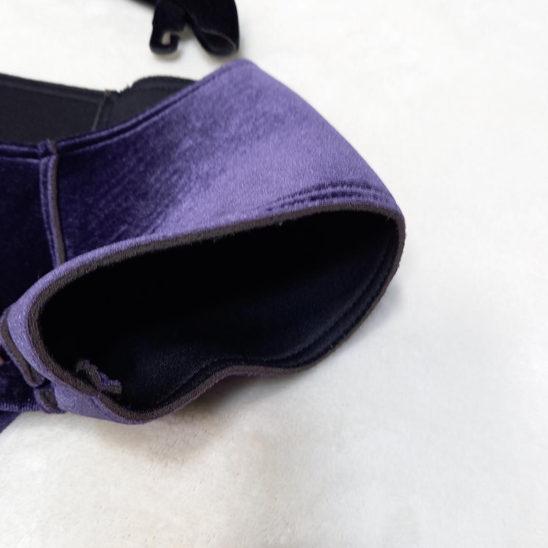 美品✨エンポリオアルマーニ アシンメトリードレス ベルベット×ブークレ 40