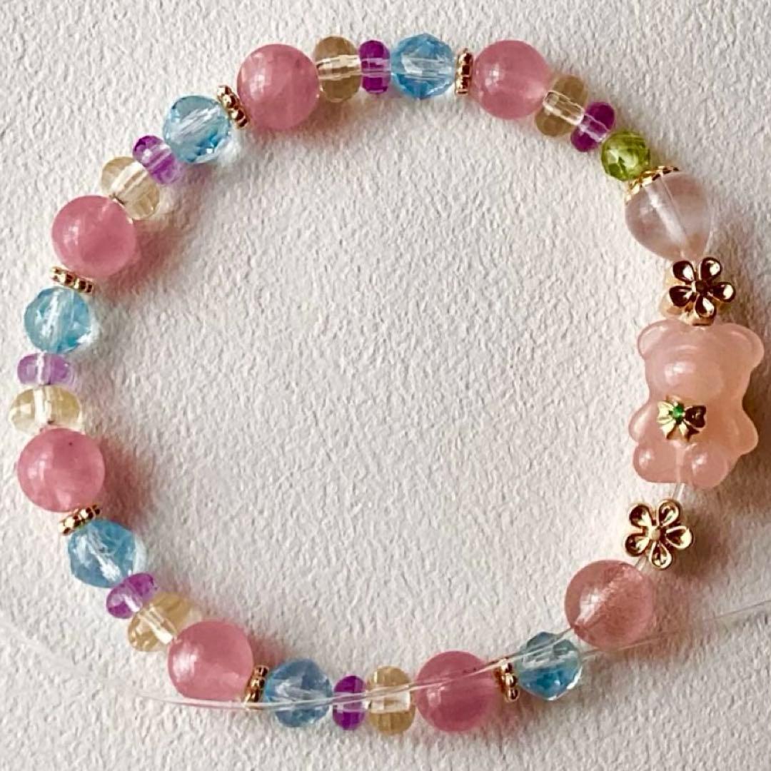 nunchan★ブレスレット ストロベリークォーツ ♪ 365