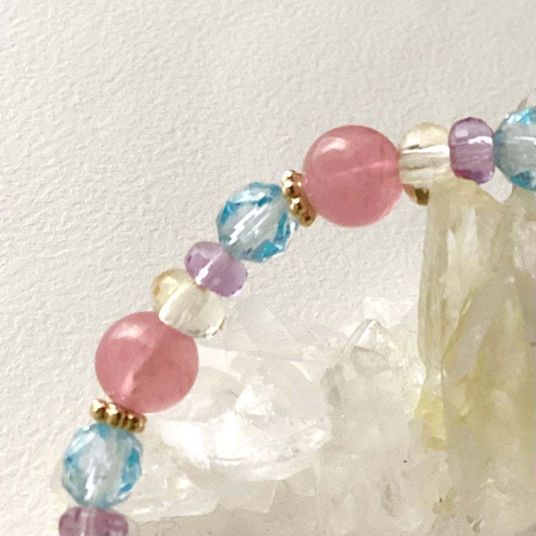 nunchan★ブレスレット ストロベリークォーツ ♪ 365