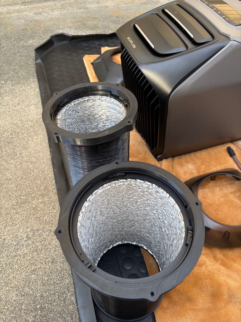 室内動作確認のみ使用EcoFlow WAVE 3 /ハイエースアタッチメント付き