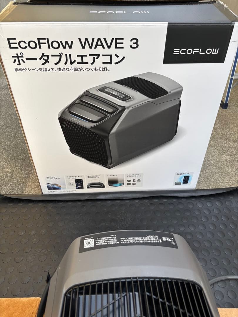 室内動作確認のみ使用EcoFlow WAVE 3 /ハイエースアタッチメント付き