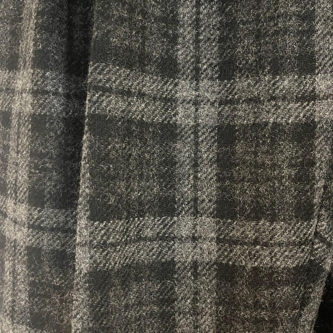 パンツ NEAT Wide Type II Black Gray Check Wool