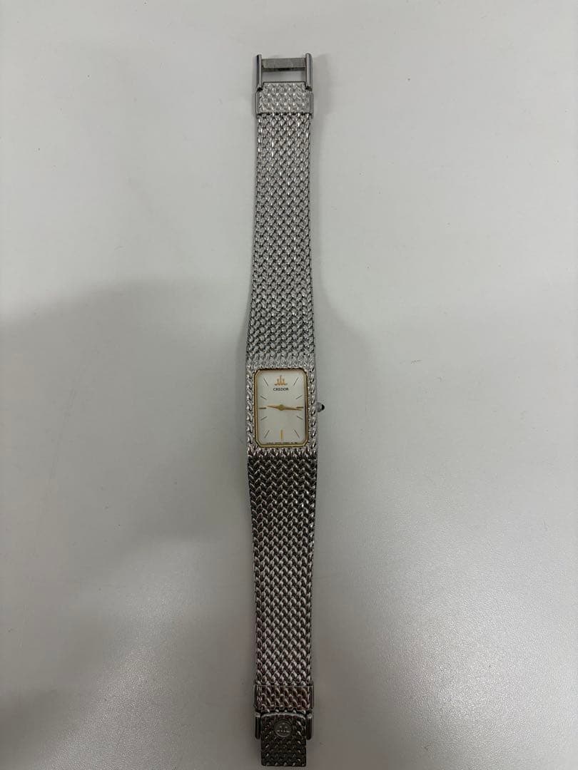 美品【稼働品】SEIKO　セイコー　クレドール　2F70　ホワイト　スクエア
