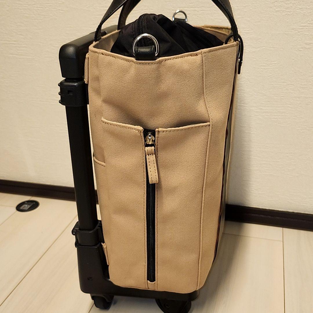 SWANY スワニー　キャリーバッグ ベージュ ブラック　美品