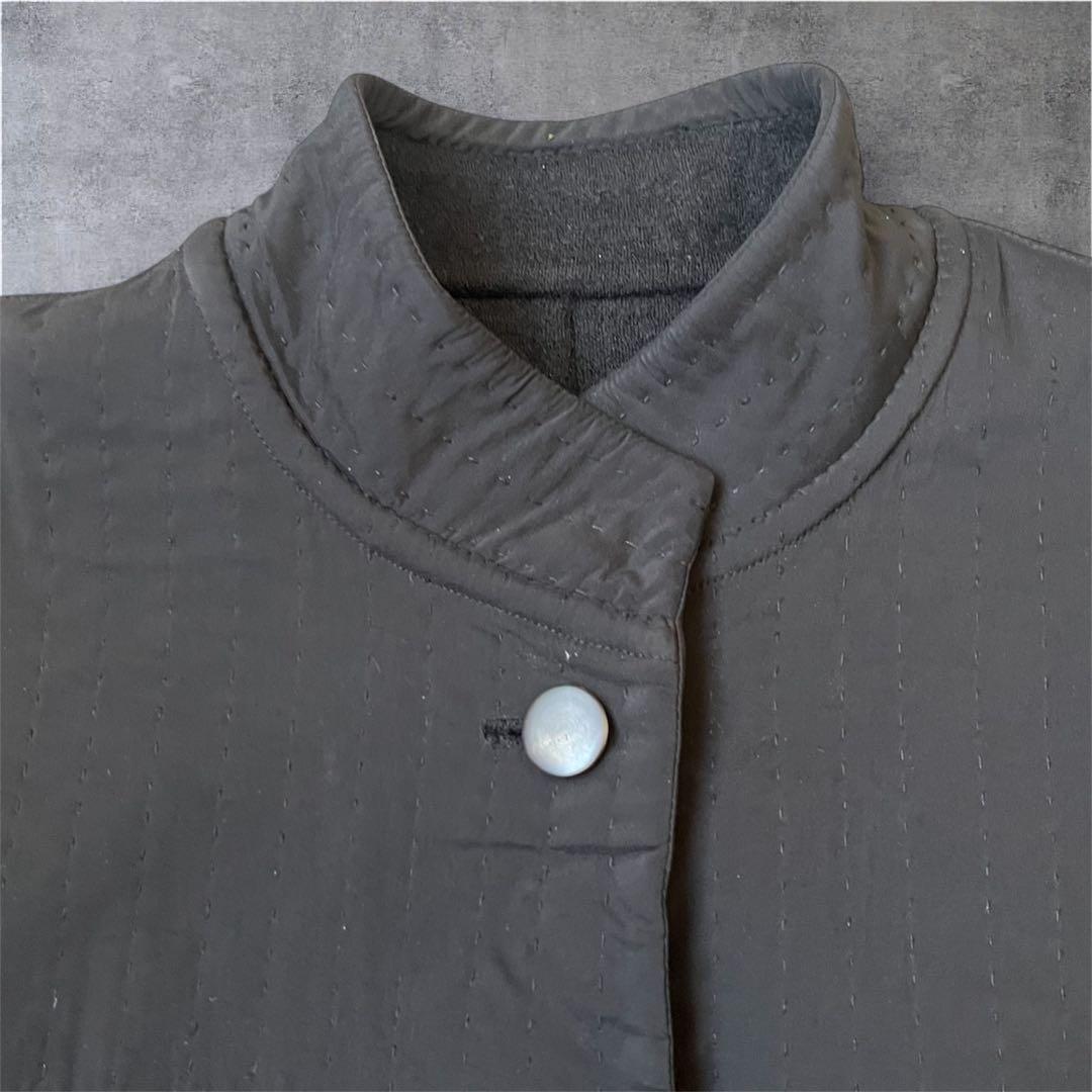 イッセイミヤケ ハート 刺子　ウールナイロン　リバーシブル　マオジャケット