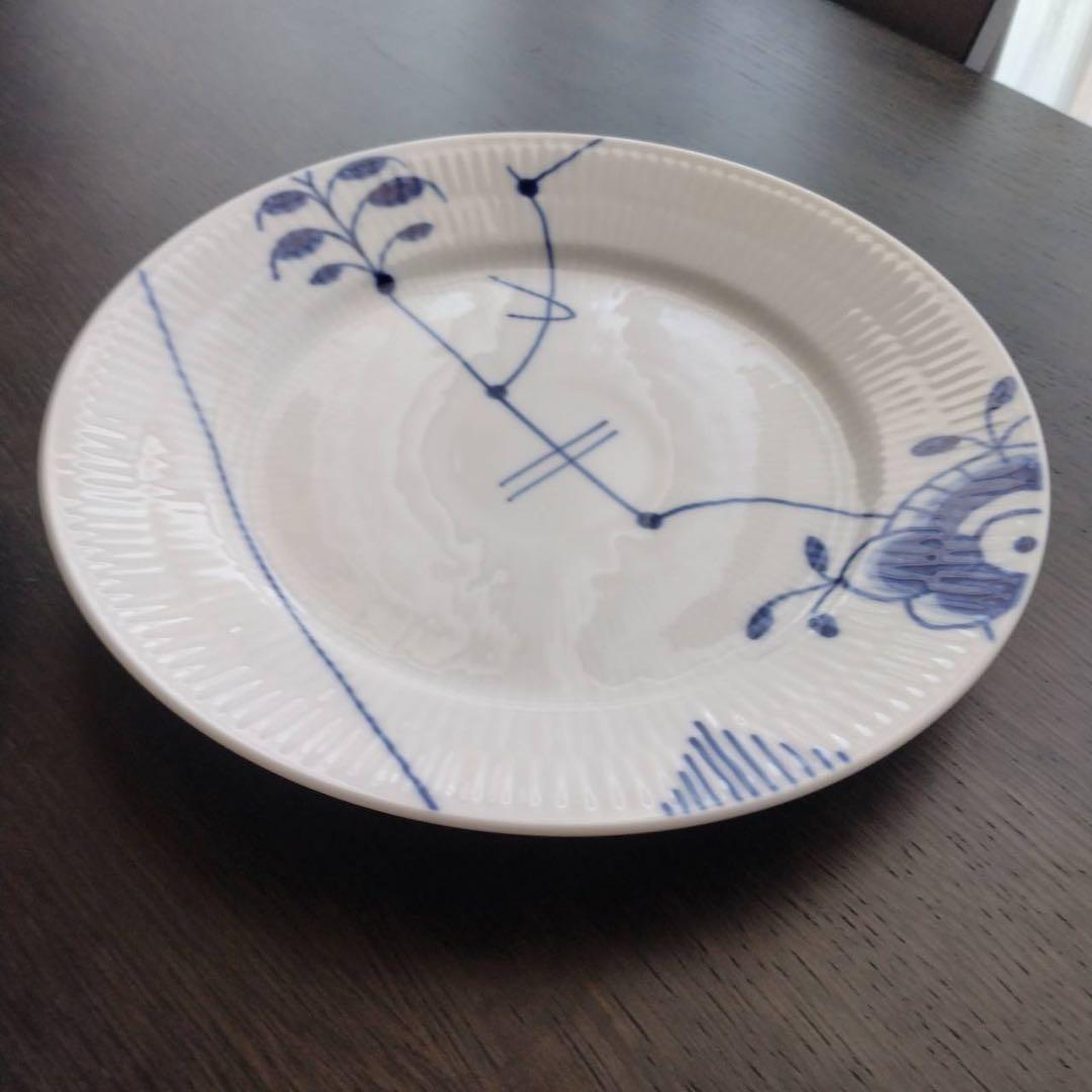 ロイヤルコペンハーゲン ブルーフルーテッド メガ プレート ペア
