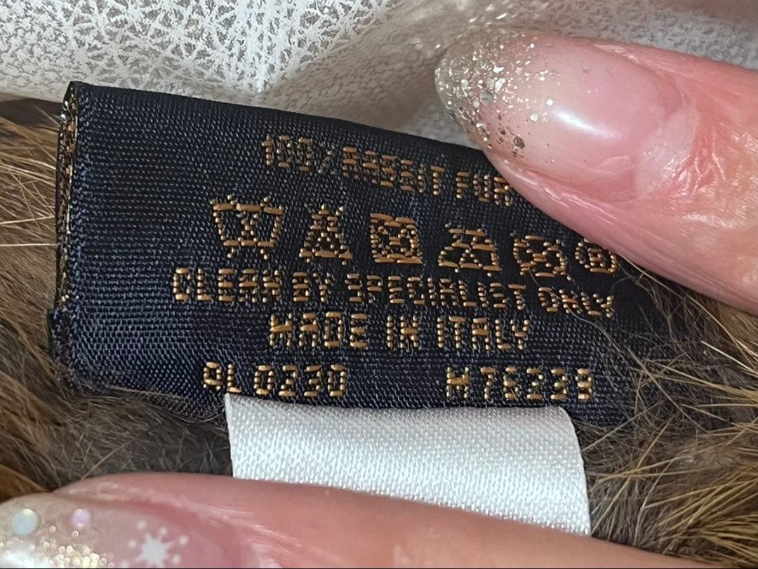 LOUIS VUITTON ファーマフラー ブラウン