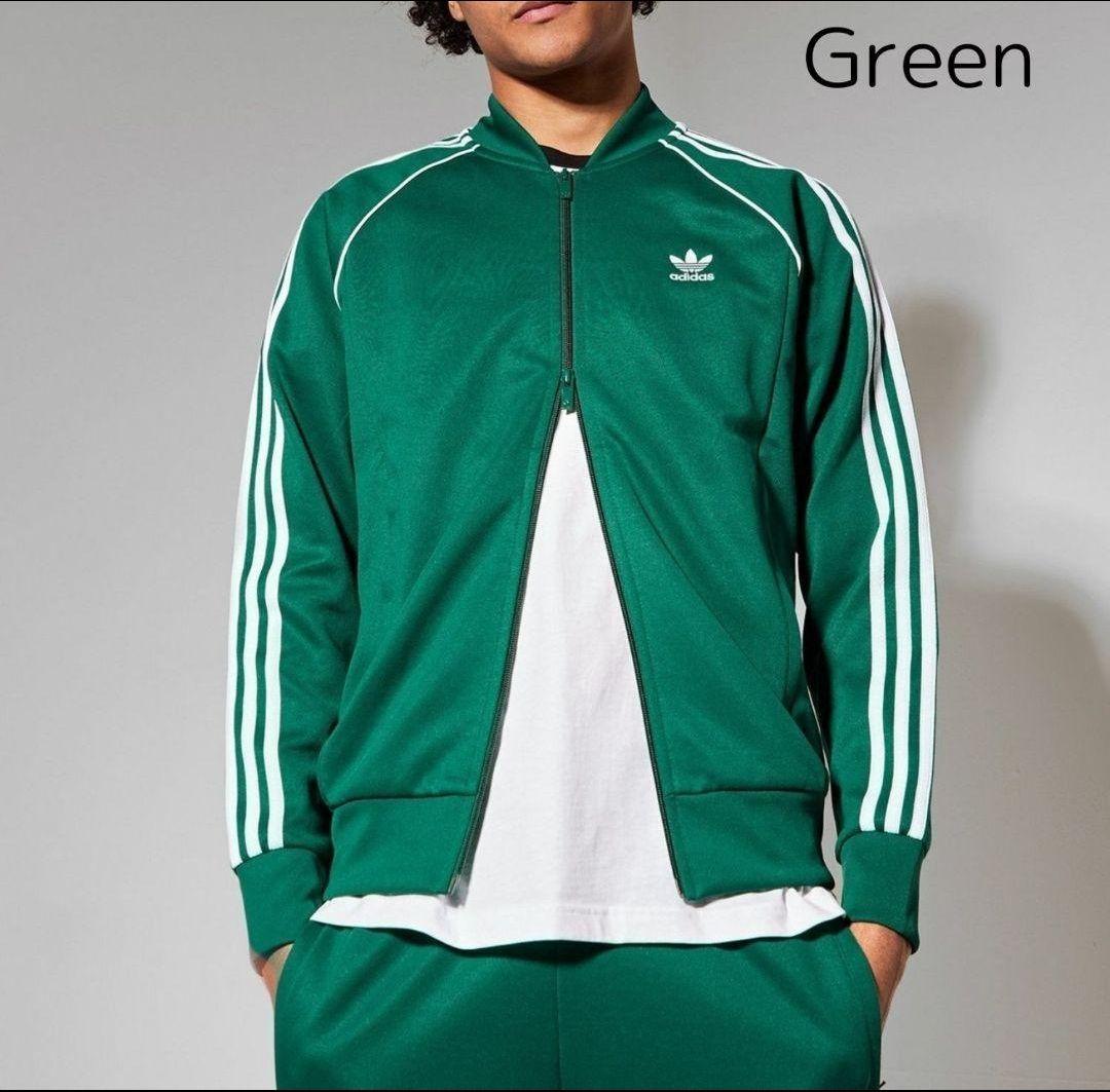 アディダス 濃緑 スーパースター トラックジャケット ジャージ メンズ3XL