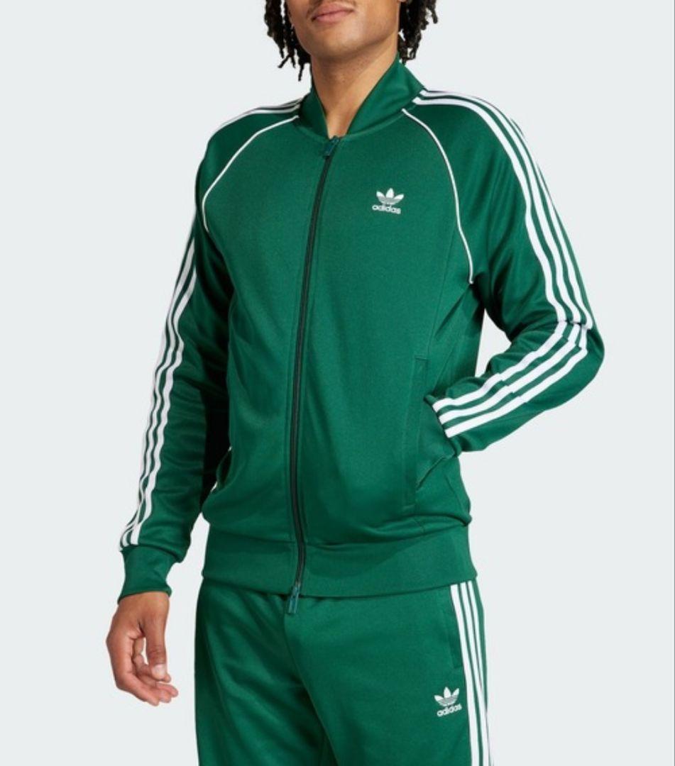 アディダス 濃緑 スーパースター トラックジャケット ジャージ メンズ3XL